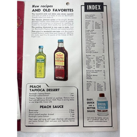 1956 Rawleighs Good Health Guide Almanac & Cook Book - Picture 3 of 16